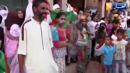 أجواء الإحتفالات في تندوف عقب تأهل الخضر إلى المربع الذهبي