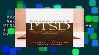 Popular to Favorit  Neuropsychology of PTSD: Biological, Cognitive, and Clinical Perspectives by