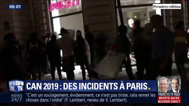 CAN 2019: la fête dégénère près des Champs-Élysées après la victoire de l'Algérie, deux magasins pillés