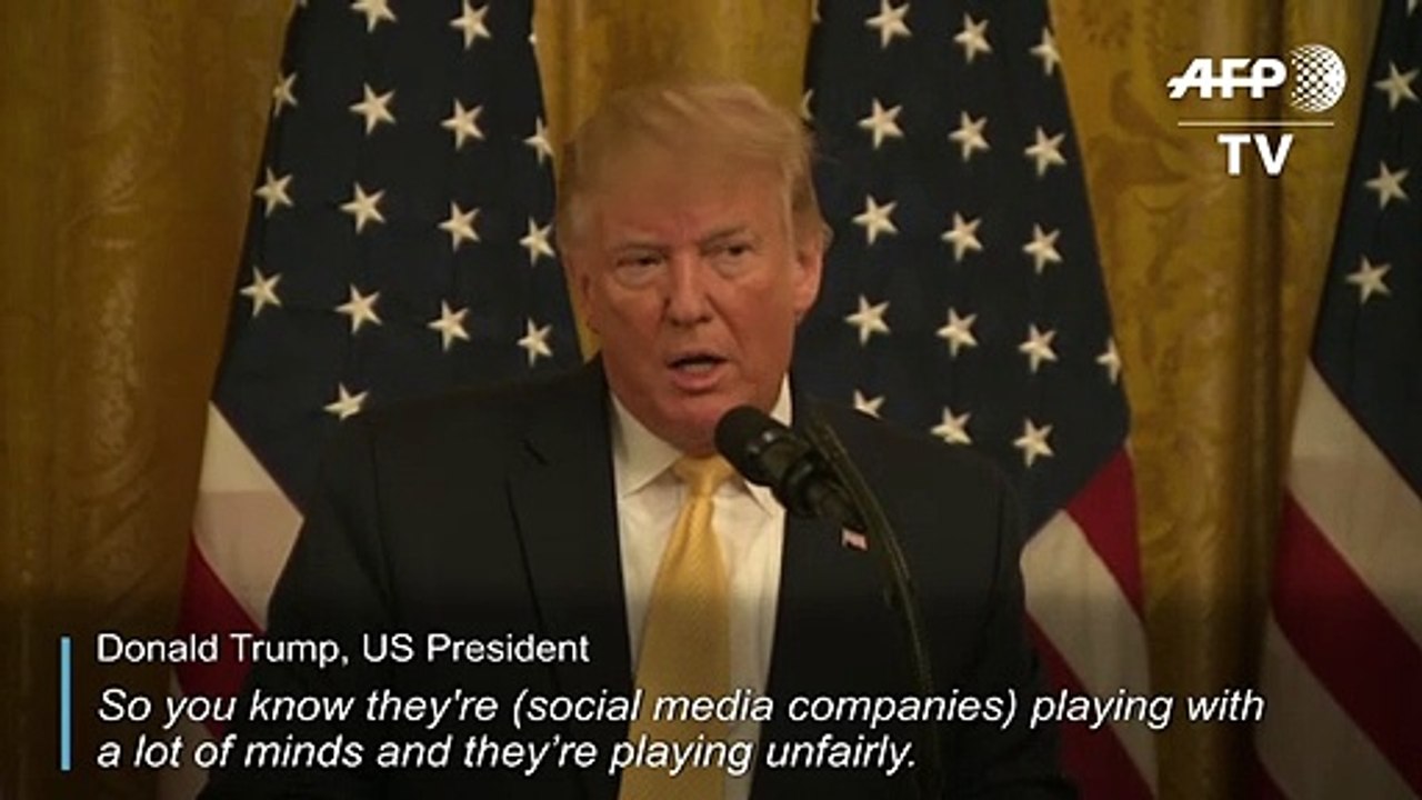 Trump escalates war on social media at White House 'summit'