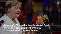 Germany's Merkel: Replacing Jean-Claude Juncker 'Will Not Be Very Easy'