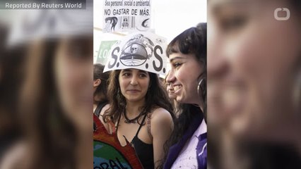 Protesters March In Madrid After Polluting Cars Ban Is Lifted