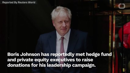 Johnson Courts Financiers In Race To Become British PM