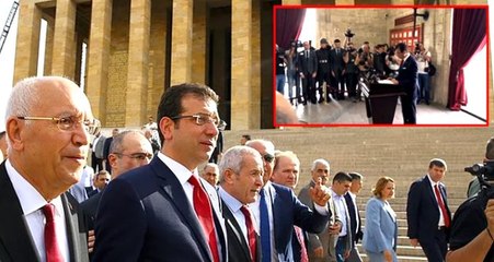 Ekrem İmamoğlu yeniden Anıtkabir'de! İşte Özel Defter'e yazdıkları