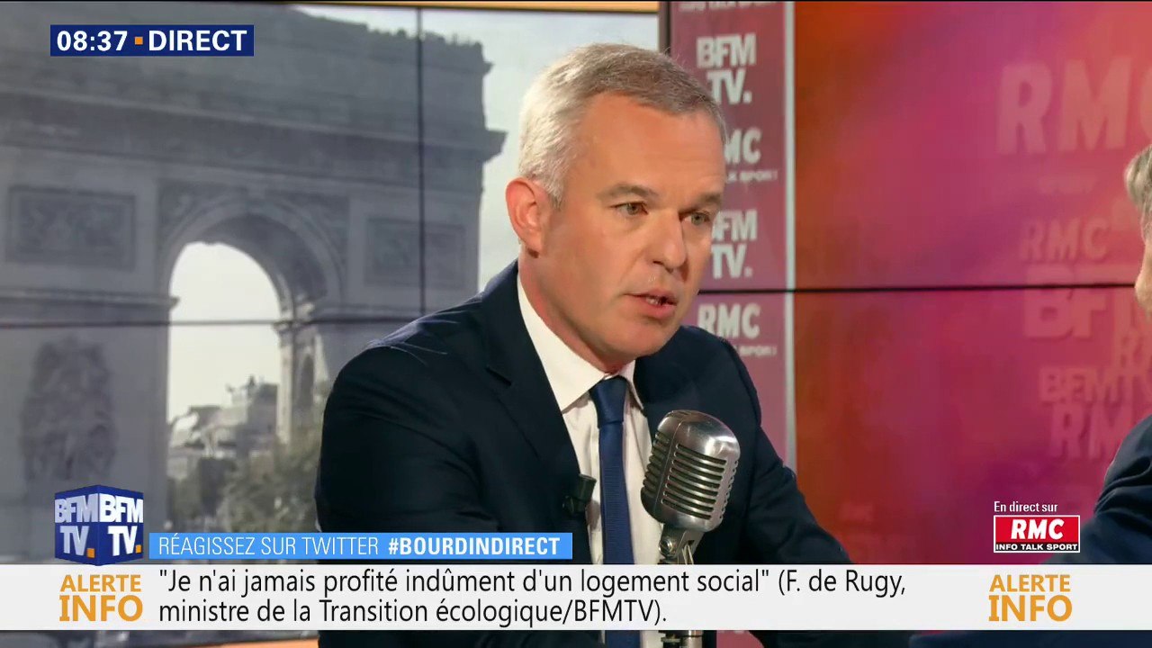 François de Rugy dit avoir appris "mercredi matin" que sa directrice de cabinet bénéficiait d'un logement social