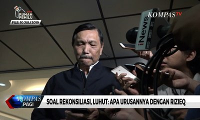 Soal Rekonsiliasi Pasca Pemilu, Luhut: Apa Urusannya dengan Rizieq?