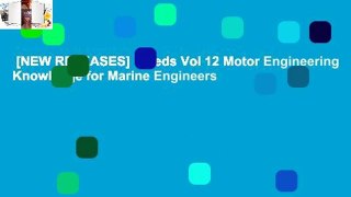 [NEW RELEASES]  Reeds Vol 12 Motor Engineering Knowledge for Marine Engineers