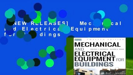 [NEW RELEASES]  Mechanical and Electrical Equipment for Buildings