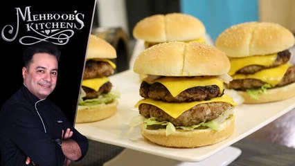 Double Tripple Burger Recipe by Chef Mehboob Khan 11 July 2019