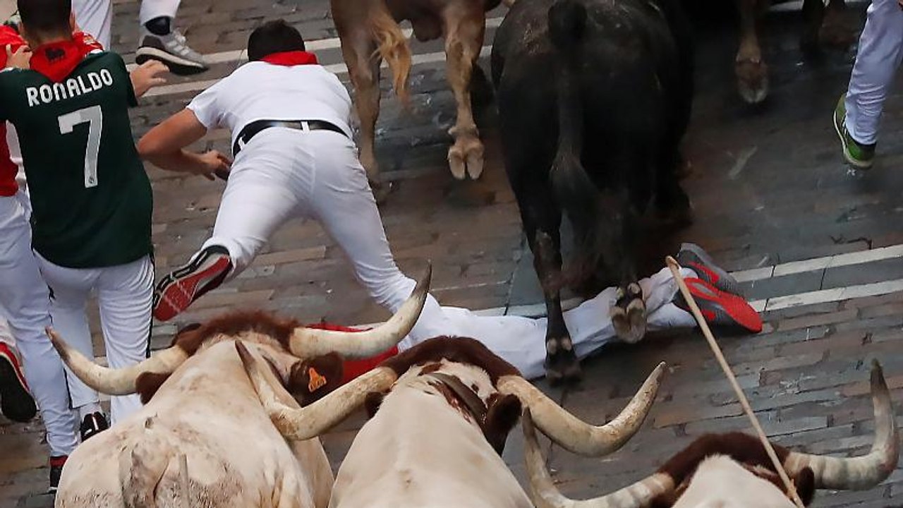 Cinco heridos en el sexto encierro de los Sanfermines