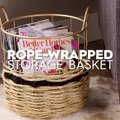 How to Make a Rope-Wrapped Storage Basket