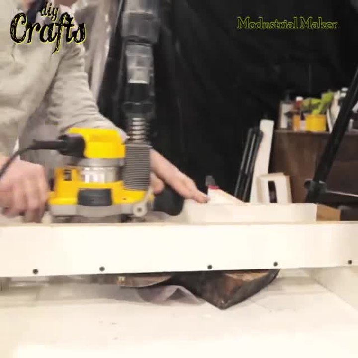 DIY Concrete Coffee Table with Live-Edge Inlay