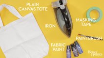 DIY Painted Canvas Tote