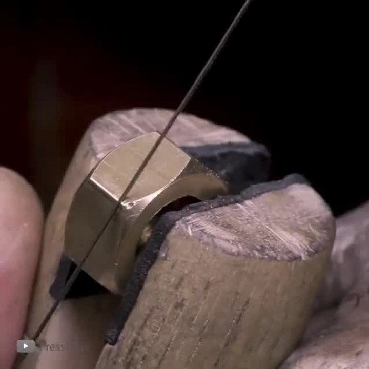 Hex Nuts Into Diamond Ring