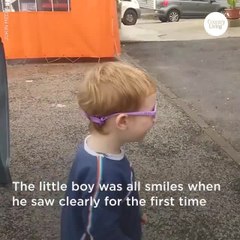 Three-Year-Old Sees Clearly for the First Time