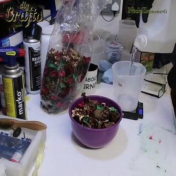 Woodturning a Bowl, Resin & Potpourri Mixed Credit: youtube.com/nzwoodturning