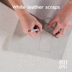 DIY Stamped Leather Luggage Tag