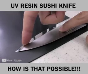 Sharpest UV Resin kitchen knife in the world