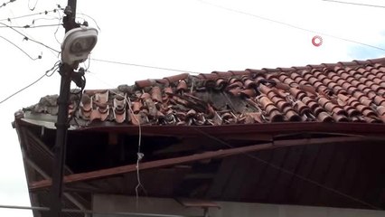 Fırtınadan minaresi yıkılan cami ibadete kapatıldı