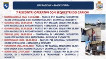 Contrabbando di alcolici, le fasi dell'operazione Black Spirit (12.07.19)
