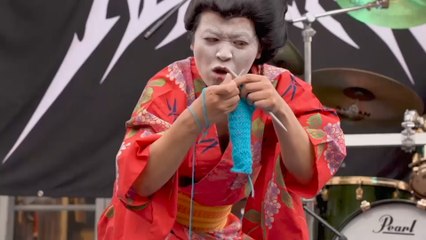 Japanese motley crew slips knots into victory at the world’s first-ever Heavy Metal Knitting Championship