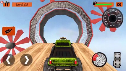 Impossible Monster 3D Truck Legends Stunts - 4x4 Big Car Games - Android gameplay FHD