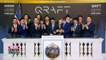 S. Korean tech firm Qraft rings closing bell at NYSE to mark launch of AI-powered ETFs