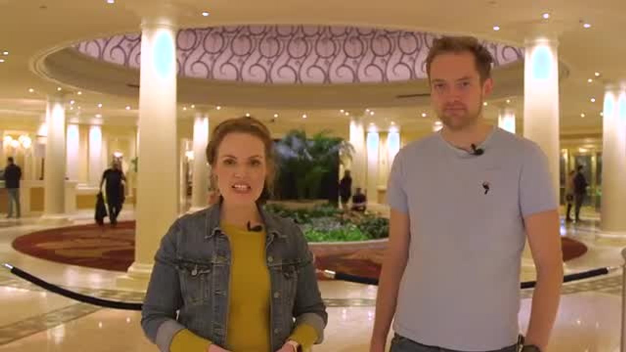 What we did at CES 2019: Ate a juicy meat-less burger, punch some things, and  ride 'hover' shoes