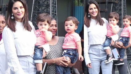 Sunny Leone enjoys quality time with her twins; Watch video | FilmiBeat