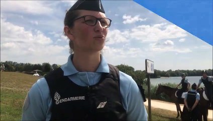 Poste à cheval à la base nautique d'Arc-sur-Tille