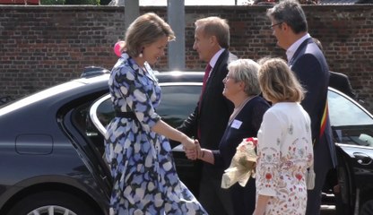La reine Mathilde a visité une plaine de jeux inclusive à Zoutleeuw