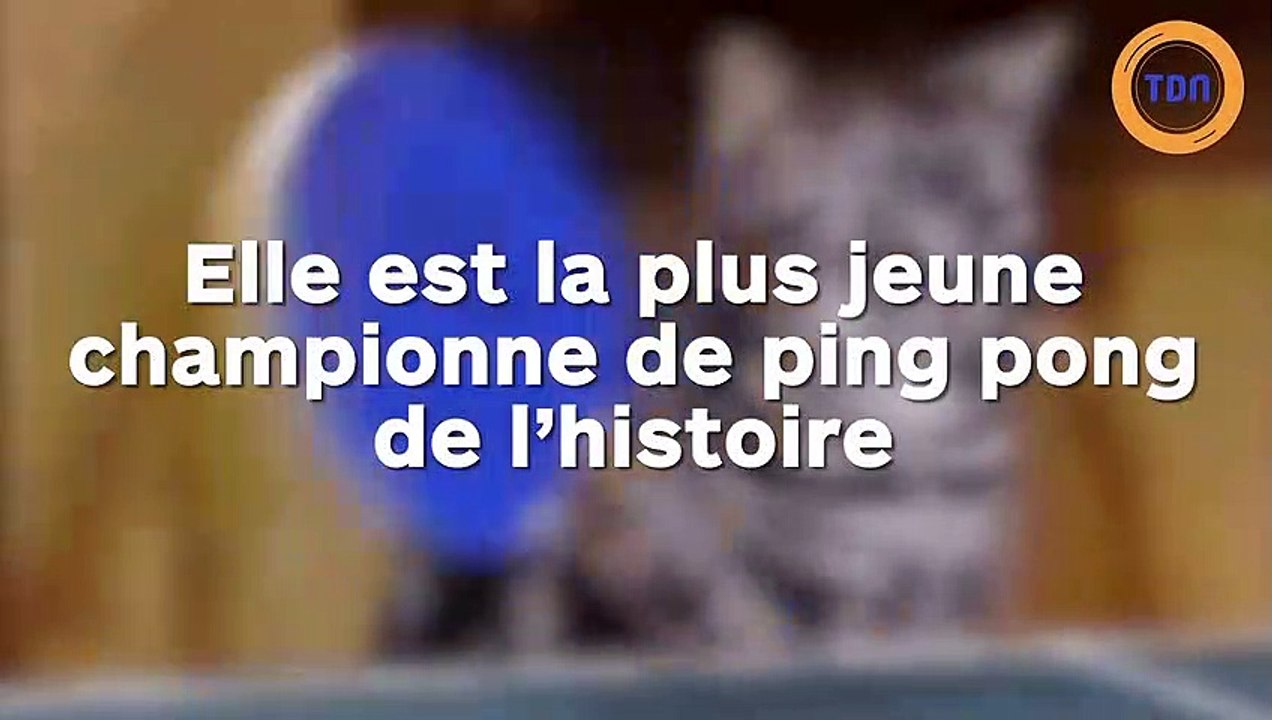 Cette petite fille est la plus jeune championne de ping pong de l'histoire