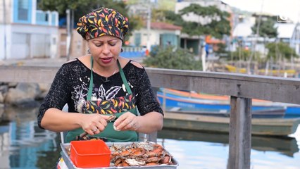 Desfiadeiras de Siri na Ilha das Caieiras