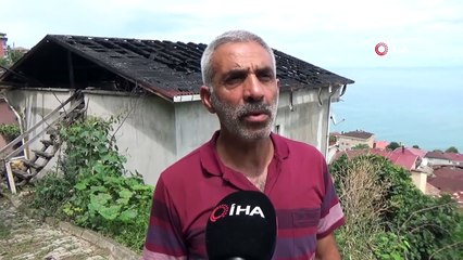 Ordu'da Yıldırım Binaya Böyle İsabet Etti! İşte O Anlar..