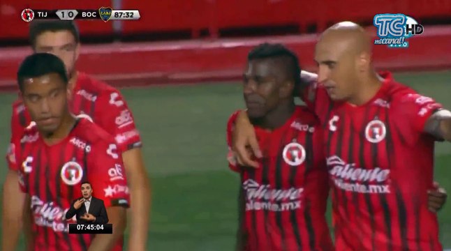 Miler Bolaños le marca un gol a Boca Jr.