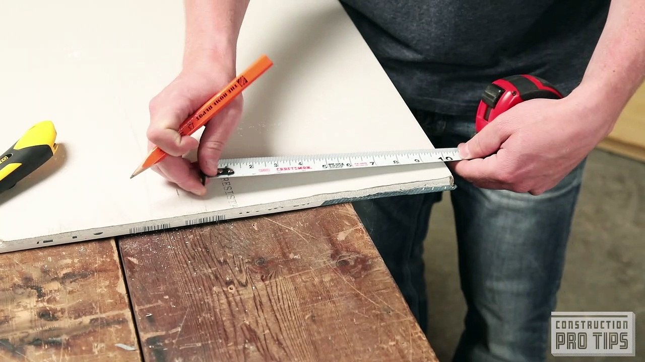 scribing with a tape measure