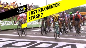 Last kilometer / Flamme rouge - Étape 7 / Stage 7 - Tour de France 2019