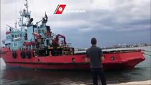 Bari - Dopo più di un anno la Norman Atlantica lascia il porto (12.07.19)