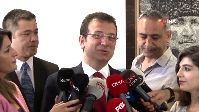 (ANKARA İBB Başkanı Ekrem İmamoğlu: İstanbul şu anda Dünya'ya demokrasi örneği yaşatıyor