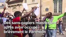 Les sans-papiers évacués du Panthéon continuent à manifester