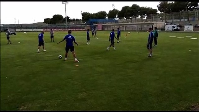 Primer Entrenamiento de Vigaray con el Real Zaragoza