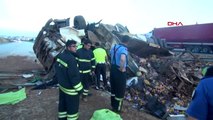 Gaziantep'te limon yüklü TIR devrildi 3 ölü - 2