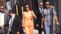 Alex Morgan arrives at  Jimmy Kimmel Live set