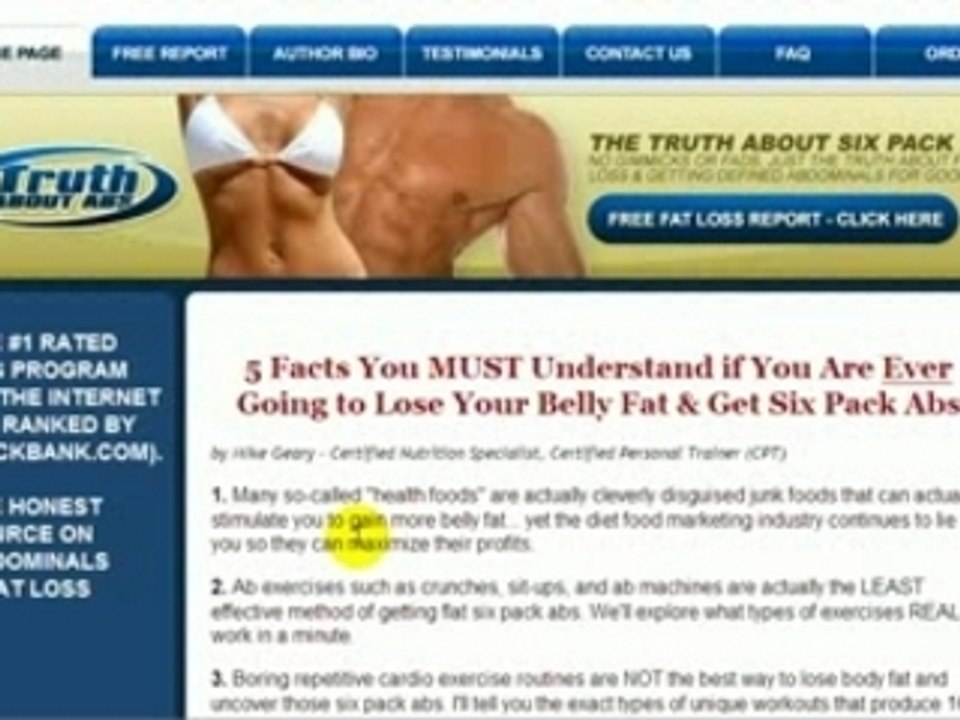 The Truth About Six Pack Abs Scam - The Complete Review