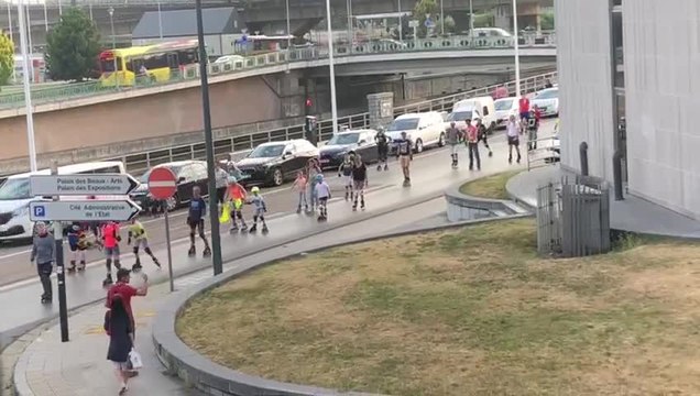 Charleroi: succès pour la Roller Parade
