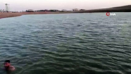 Nusaybin'de yağmur suyu göletine giren amca çocukları boğuldu