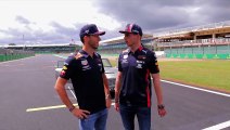 Aston Martin DB5 Silverstone Track Guide | Max Verstappen and Pierre Gasly take you for a lap