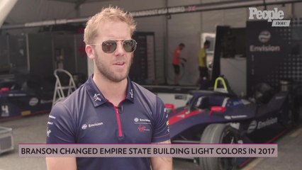 Sam Bird Recalls Changing Empire State Building Lights in 2017 with Sir Richard Branson