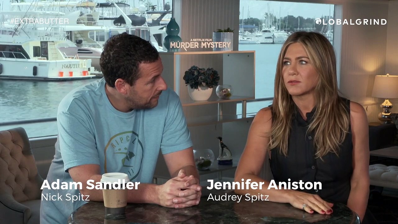 Adam Sandler Clowns Jennifer Aniston On Taking Long To Do Murder Mystery | Extra Butter