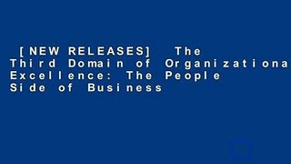 [NEW RELEASES]  The Third Domain of Organizational Excellence: The People Side of Business